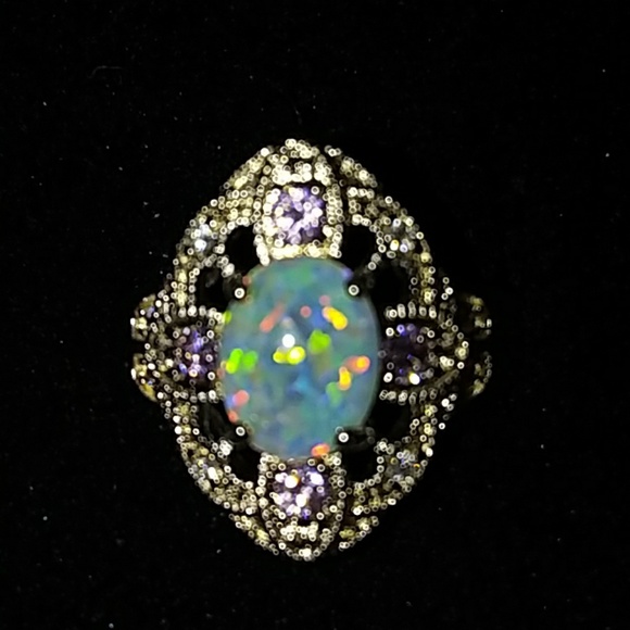 ❣Sterling Silver Opal Ring NWOT - Picture 2 of 6